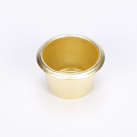 供應(yīng)青銅鎳色燭臺(tái)配件，小蠟燭杯23*18*0.5mm